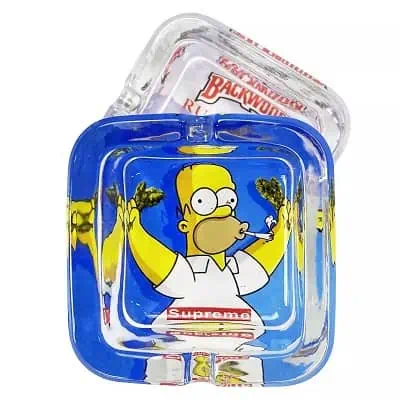custom glass ashtray