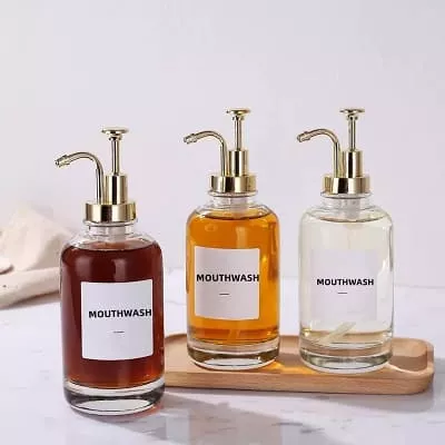 custom glass soap dispenser