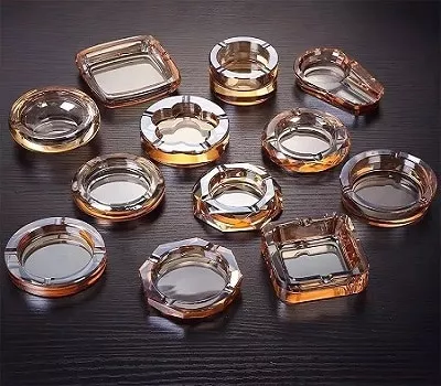 shape of glass ashtray