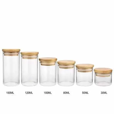 size of glass container
