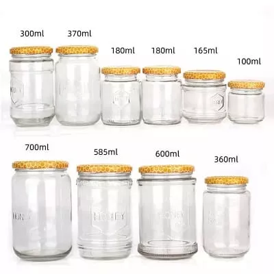 size of glass jars