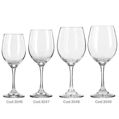 wine glasses in bulk