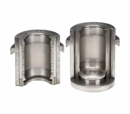 molding of glass water bottles