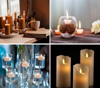 shape of candle jars