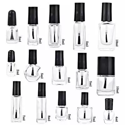 size of empty nail polish bottle
