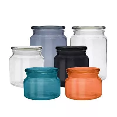 size of glass candy jar