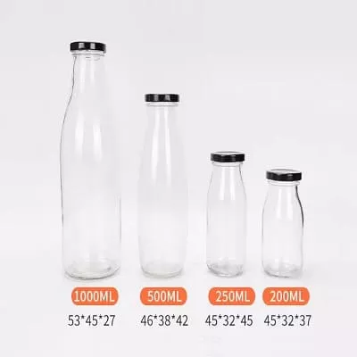 size of glass mike bottles