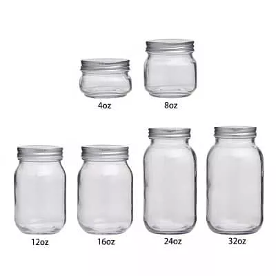 size of mason jars