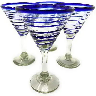 mexican blue glassware bulk