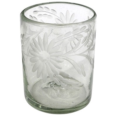 mexican etched glassware bulk