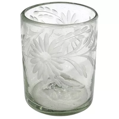 mexican etched glassware bulk