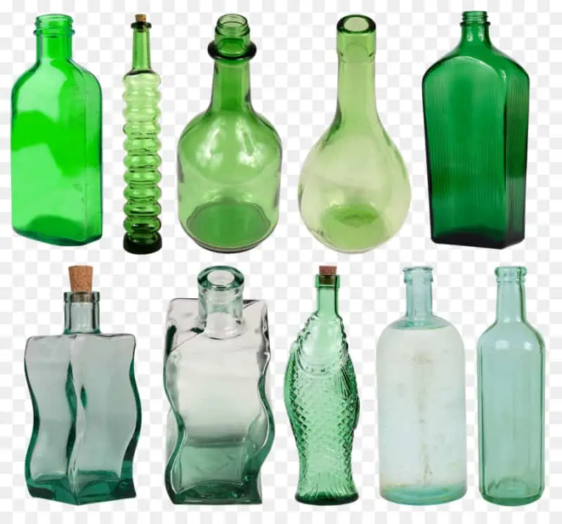 glass water bottle