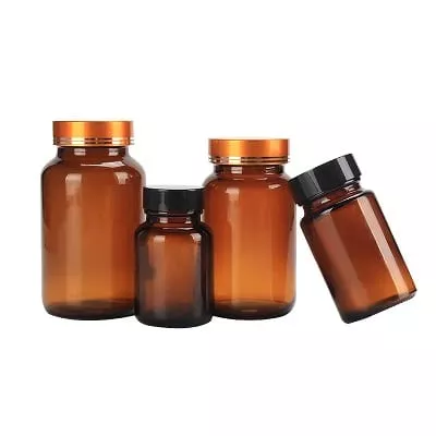 glass medicine bottle