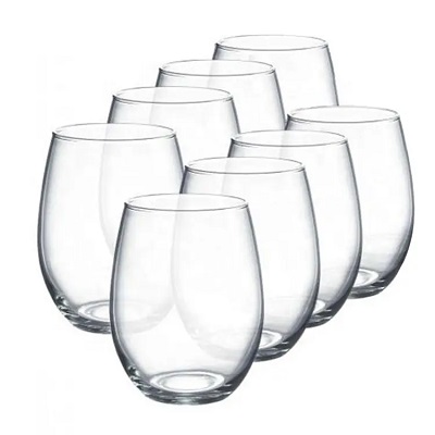 12 oz stemless wine glasses wholesale